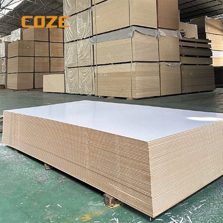 Glossy UV Coating Melamine Film Faced MDF