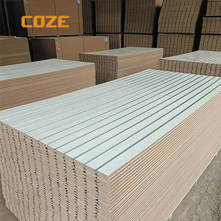Grooved Slotted MDF Board For Display Wall Panels
